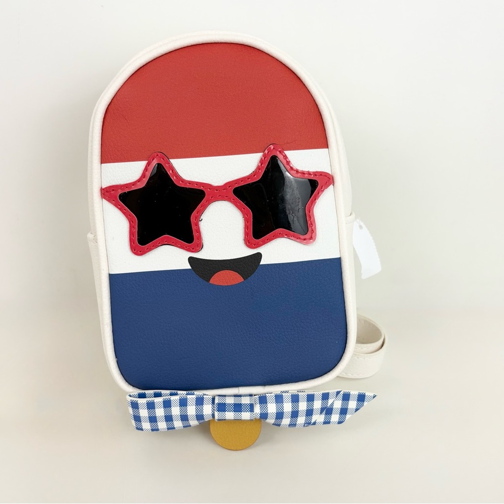 Red White Blue Popsicle Shaped Crossbody Bath And Body Works Bag New With Tags
